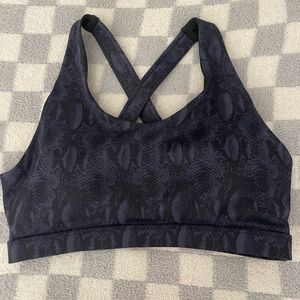 Running girls, sports bra, padded, crisscross, back size large